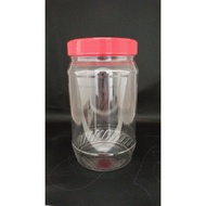 1L ROUND JIFF JAR, PET 1000ML MULTIPURPOSE PLASTIC CONTAINER PACKAGING