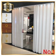 Folding Door PVC Suitable For Kitchen Bathroom Sliding Door household Partition Track Door
