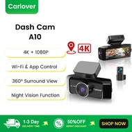 Carlover DashCam A10 4K 360° Surround View Wi-Fi & App Control Night Vision Function Dash Cam Car Da