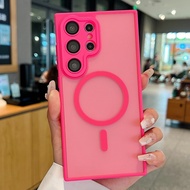 Luxury Matte Metal Camera protection Magnetic Phone Case for Samaung Galaxy S25 S24 S23 Ultra S24 S2