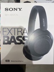 （最佳新年禮物）（降噪重低音）Sony WH-XB910N Super Bass Noise Cancelling Headphones (公價$1890） ( 全新行貨連一年保養）（歡迎消費券 )