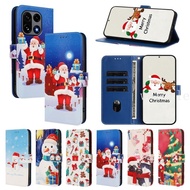 Christmas Phone Case for OnePlus 15 Case CPH2745 Cover For OnePlus 13 13R 13T 13S Case Flip Leather 