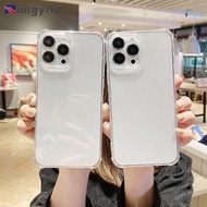Anti-fall Transparent Phone Case For Vivo Y17S Y100i 5G Y27 4G T1 Pro Y75 Y55 5G Y16 Y02S Y01 Y15S Y15A Y17 Y15 Y13 Y12 Y11 2019 Y22 Y22S Y19 V19 Neo Casing Cases Soft TPU Covers