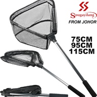sougayilang 75cm-115cm Folding fishing Brail net Telescopic Fishing Landing Net scoop net