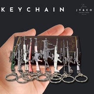 Miniature Gun Keychain Metal 98K SCAR-L AWM P92 M24 SKS Machine Handgun Pistol Toy PUBG Model Collec