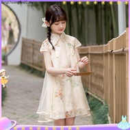 baju cheongsam budak perempuan cheongsam muslimah kids cheongsam kids Girls Dress Summer Dress Cheon