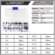 ตัวรัดเครื่องซักผ้าขนาดเล็ก150ชิ้น/กล่องปะเก็นยาง NBR สีดำชุดโอริงปิดผนึก3ตัวเลือก