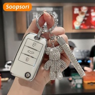 Soopsori For MG 4/MG 5/HS/VS/ES/ZS/EV/IM6 car Key Cover HS MG remote key case ZS key cover MG 4 key 