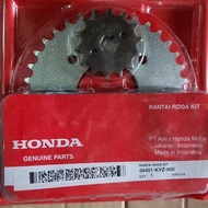BISA COD : GEAR GIR SET RANTAI GIR RODA SET KIT KYZ SUPRA X 125 F1 ( GEAR SET KYZ )