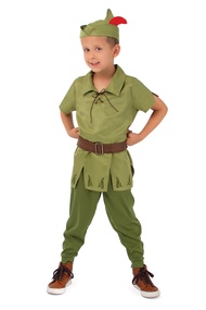 Child Peter Pan Costume - Machine Washable Pretend Play Outfit
