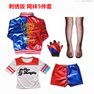 Hot Halloween Girl Child Clown Girl Cos Costume Harley Quinn Performance Outfit Cosplay Fashion Sho