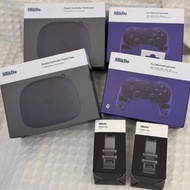 ［抵玩套裝］8BitDo Pro2 藍牙無線手制+原裝保護盒+原裝手機支架,（透明紫）特別版, 支援PS4 / PC / APPLE MFI / ANDROID | 霍爾搖桿及板機 | 六軸感應 | 