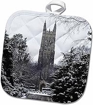 3D Rose Duke University Chapel-Durham Pot Holder, 8" x 8"