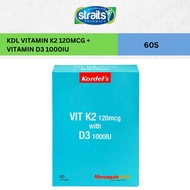 KORDEL'S VIT K2 120MCG WITH D3 1000IU 60'S