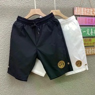 5J2M8 VERSACE455 European Station Men's Trendy Products Embroidered Five-point Shorts Summer New Sty
