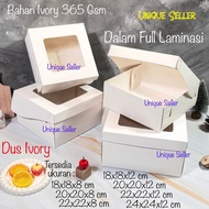 [Isi50] White Ivory Box 18x18x8 20x20x8 22x22x8 18x18x12 20x20x12 22x22x12 24x24x12 Full Lamination