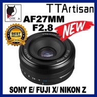 READY STOCK TTARTISAN ORIGINAL AF27MM F2.8 LENS WIDE ANGLE