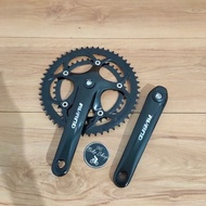 Crank Set Avand Double 53 39T Black