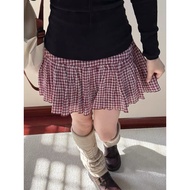 [HCM] Reina.studios BM RED CARO SHORT SKIRT STYLE Y2K SUMMER 2026
