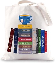 ACOTAR Canvas Tote Bag Night Court Gifts Velaris City Of Starlight Shoulder Bag ACOTAR Bookish Merch