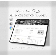 2026 Digital Planner, Notion LIFE Planner Template | All In One Notion Dashboard | Aesthetic Notion