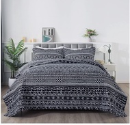 AIZHUO Cotton Patchwork Bedsheet Queen SIze Set 3 In 1 Mattress Cover With Exquisite Workmanship