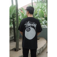 Stussy 8 Ball Pigment Tee Black Original Authentic Stussy T-Shirt/