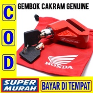 KOM 1C Gembok cakram genuine ori asli honda motor kunci cakram besi kuat baja anti maling motolock u