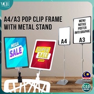 VC Art A4 Pop Clip Metal Stand + Frame Promotion Tools Barangan Promosi Photo Frame Pameran Price Di