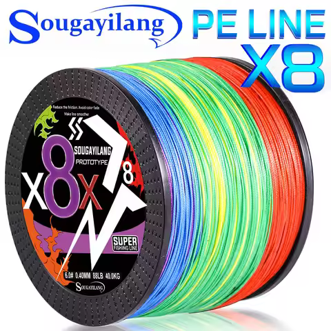 Sougayilang 8 Strands Braided Line 18-88LB 100M 300M Multifilament PE Braided Fishing Line Super Str