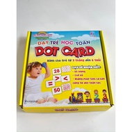 Flash CARD learning set teaches children DOT CARD math using the Glenn Doman method