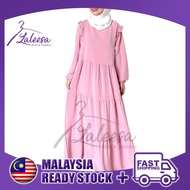 LALEESA LD221172 DRESS ULYA LAYERED 003 Long Dress Muslimah Dress Women Dress Abaya Muslimah Plus Size Baju Raya 2024