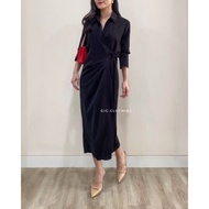 [GIC] DAPHNE WRAP DRESS - dress natal dress imlek midi wanita busui