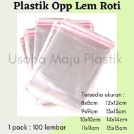 (ISI 100) Opp Bread - Opp Plastic Bag Glue Packaging Bread Donut Cake 8x8 9X9 10X10 11X11 12X12 13X13 14X14 15X15 16x16
