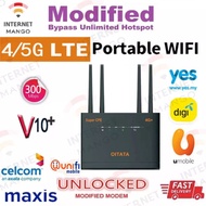 {DUAL WIFI} Modified ByPass modem CPE V10+ 2.4G/5.8G WIFI modem ROUTER COMPATIBLE WITH ALL MALAYSIA 