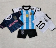 Setelan Baju Bola Anak Usia 1TAHUN- 13 Tahun Terbaru Jersey ARGENTINA Sepak Bola Terbaru Dan Termura