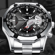 [ PROMO HARI INI ] Jam Tangan Pria Terbaru FNGEEN-C7 Stainlees Steel Menjamin Tahan Air Kedalaman 30