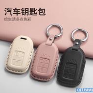 Leather Car Remote Key Cover Case Shell For Honda Civic CRV HRV Accord Pilot fit Freed Vezel Odyssey