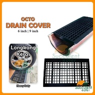 Octo 6 / 9" Drain Cover Heavy Duty Plastic Penutup Longkang