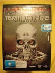 自有收藏 絕版金屬鐵盒~澳洲版四區魔鬼終結者2 Ultimate Edition雙碟終級版 T2 dvd