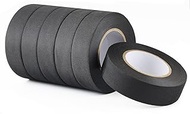 Lichamp 6-Pack Cloth Electrical Tape Automotive, 3/4 in x 66ft x 5.9 mil, No Residue Fabric Wire Har