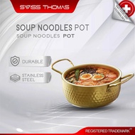 Stainless Steel Korean Ramen Pot Soup Noodles Seafood Cooking Double Ear Pan Non-stick Hotpot Cookwa