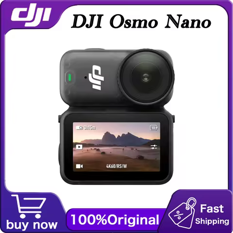 DJI Osmo Nano Standard Combo (64GB/128GB) 1/1.3" Sensor 4K/60fps &143° Wide FOV Dual DJI Microphones