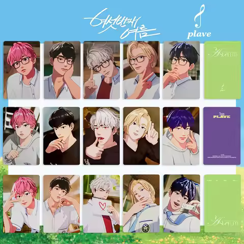 5 Pcs/Set Korean Plave Lomo Card 6th Summer Photo Card NOAH BAMBY HAMIN EUNHO YEJUN Double-sided Pho