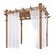 ผ้าม่านกันน้ำในอาคารนอกอาคารกันแดดผ้าม่านสำหรับห้องนอนระเบียง Pergola Cabana