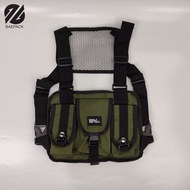 Tas Dada Chest Bag Savero baepack / Tas dada Pria/ Chest bag cowok / Grey