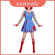 Chucky Cosplay Outfit for Kids - Polyester Fabric Halloween Costume