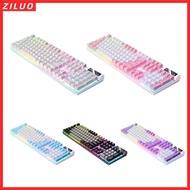 ZILUO Gaming Keyboard, K500 104 Keys Wired Keyboard, Luminous Mechanical Sensation USB Interface Com