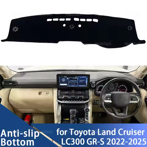 Car Dashboard Cover Dash Board Mat Carpet Pad Sunshade Cape Cushion For Toyota Land Cruiser 300 LC30