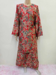 Baju Kurung Pahang Batik Qalish (KPB23112) Javanese Silk BBSjb